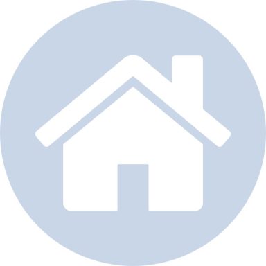 Platinum plan logo Simplified house icon on a light blue circular background.